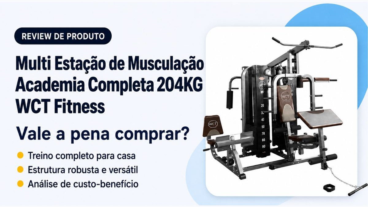 Multi Estação De Musculação Academia Completa 204KG WCT Fitness vale a pena? Veja preço, recursos e pontos de atenção