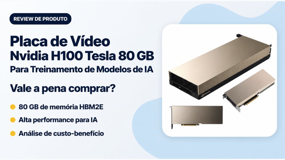 Placa De Vídeo Nvidia H100 Tesla 80 GB para treinamento de IA vale a pena? Veja preço, ficha técnica e pontos de atenção