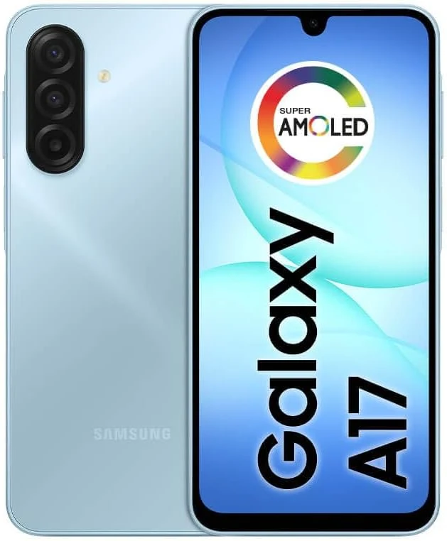 Celular Smartphone Samsung Galaxy A17, 256GB, 8GB, 50MP Tela 6.7" Azul