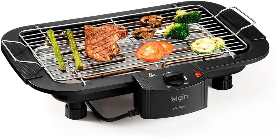Churrasqueira Elétrica De Mesa Elgin Bbq Show 220V