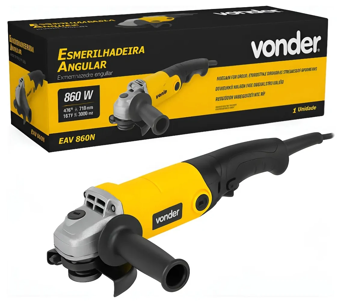 Esmerilhadeira Vonder EAV 860N 4.1/2 860w Profissional
