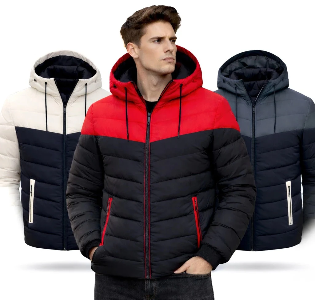 Jaqueta Bobojaco Casaco Térmico Frio Inverno Com Capuz Removível Bolso Zíper