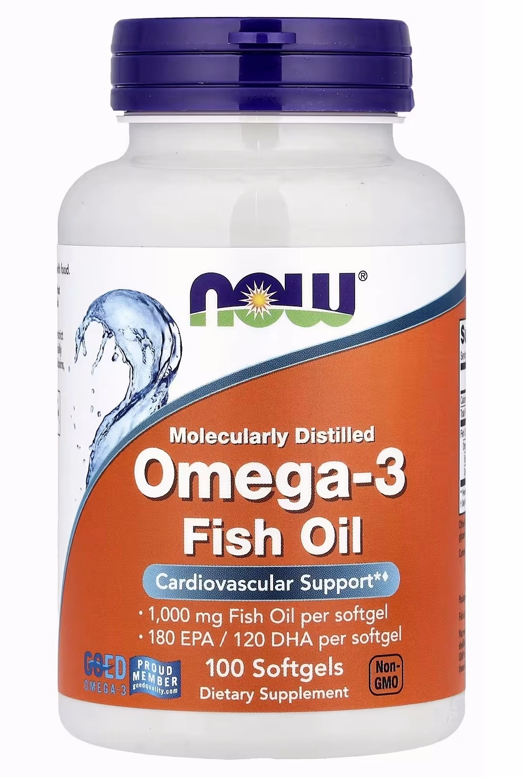 Suplemento Ômega 3 Now Foods 100 Cápsulas Softgels 1000mg